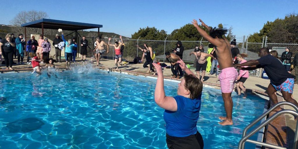 Central Texans Take the Polar Bear Plunge to Welcome the New Year