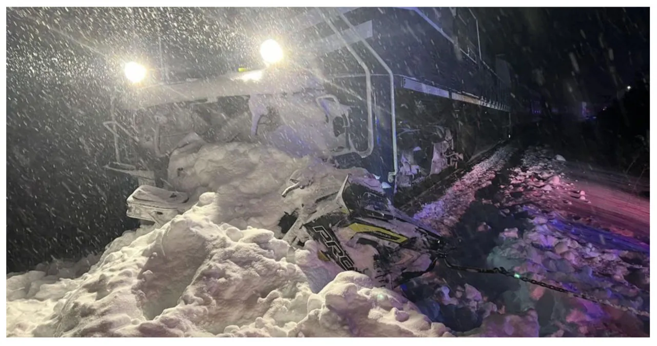 One Person Injured After Train Hits Snowmobile In Michigan